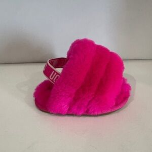 UGG Baby Fuchsia Fluffy‎ Slides
